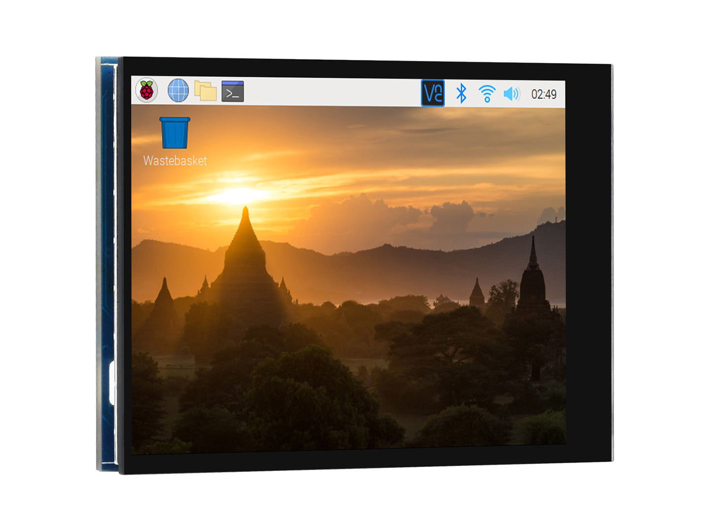 2.8inch Capacitive Touch Screen LCD for Raspberry Pi, 480×640, DPI, IPS, Optical Bonding Toughened Glass Cover, Low Power