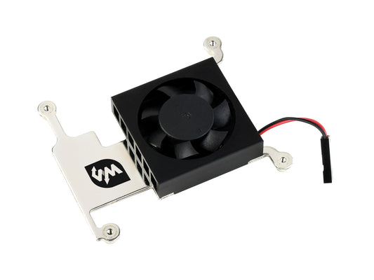 Low-Profile CPU Cooling Fan for Raspberry Pi 4B/3B+/3B, with Aluminum Alloy Bracket