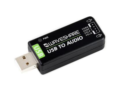 USB Sound Card, Driver-Free, for Raspberry Pi / Jetson Nano