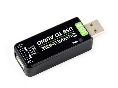 USB Sound Card, Driver-Free, for Raspberry Pi / Jetson Nano