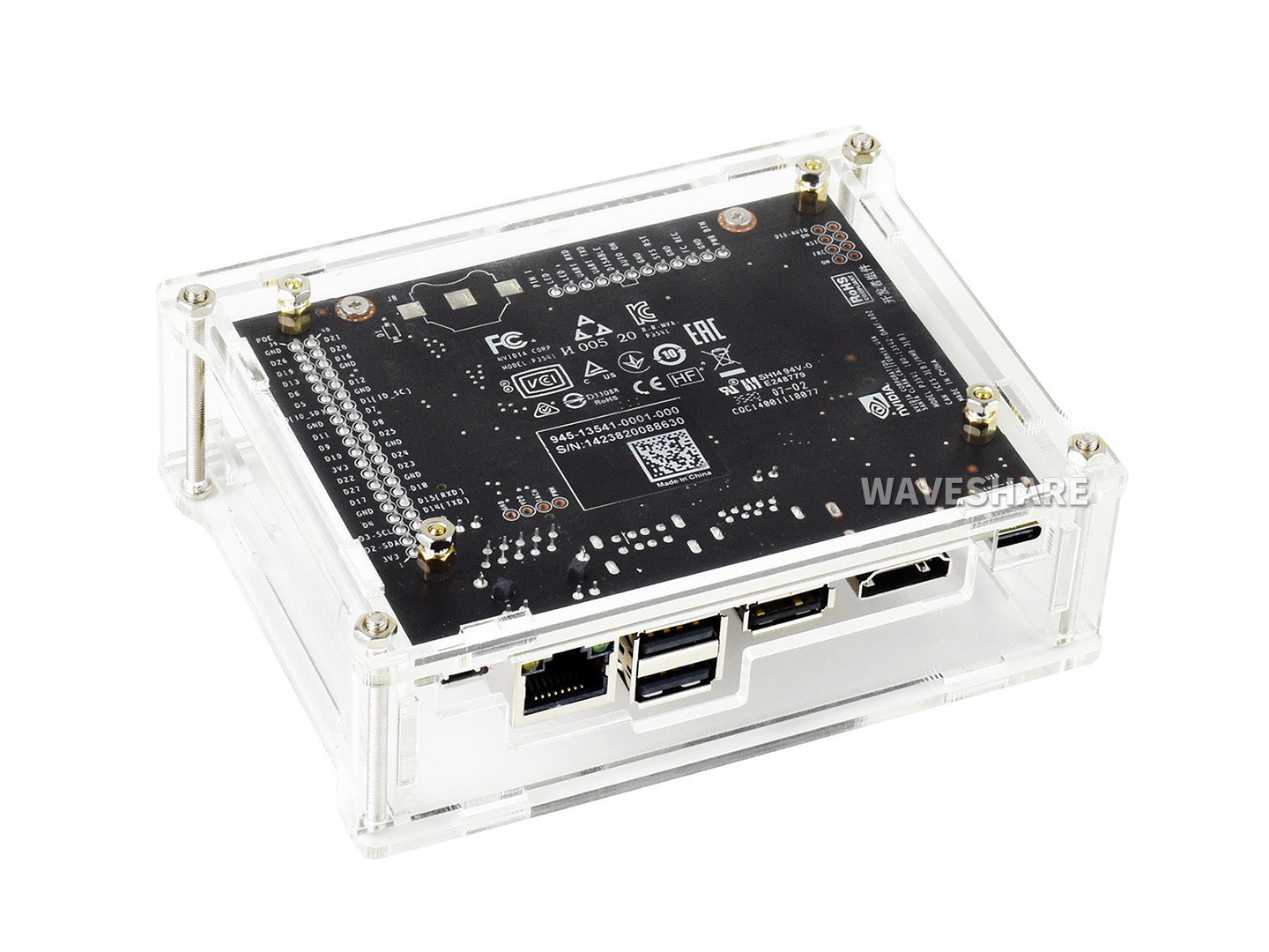 Acrylic Clear Case, Specialized for Jetson Nano 2GB Developer Kit