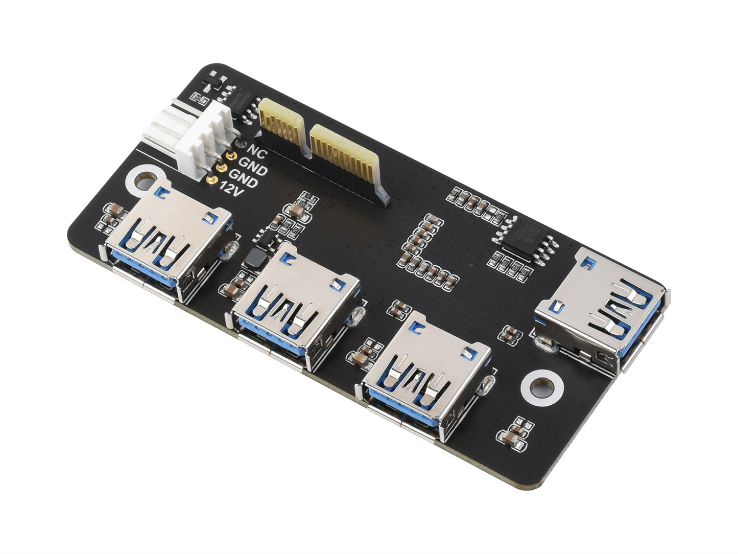 PCIe TO USB 3.2 Gen1 Adapter, for Raspberry Pi Compute Module 4 IO Board, 4x HS USB