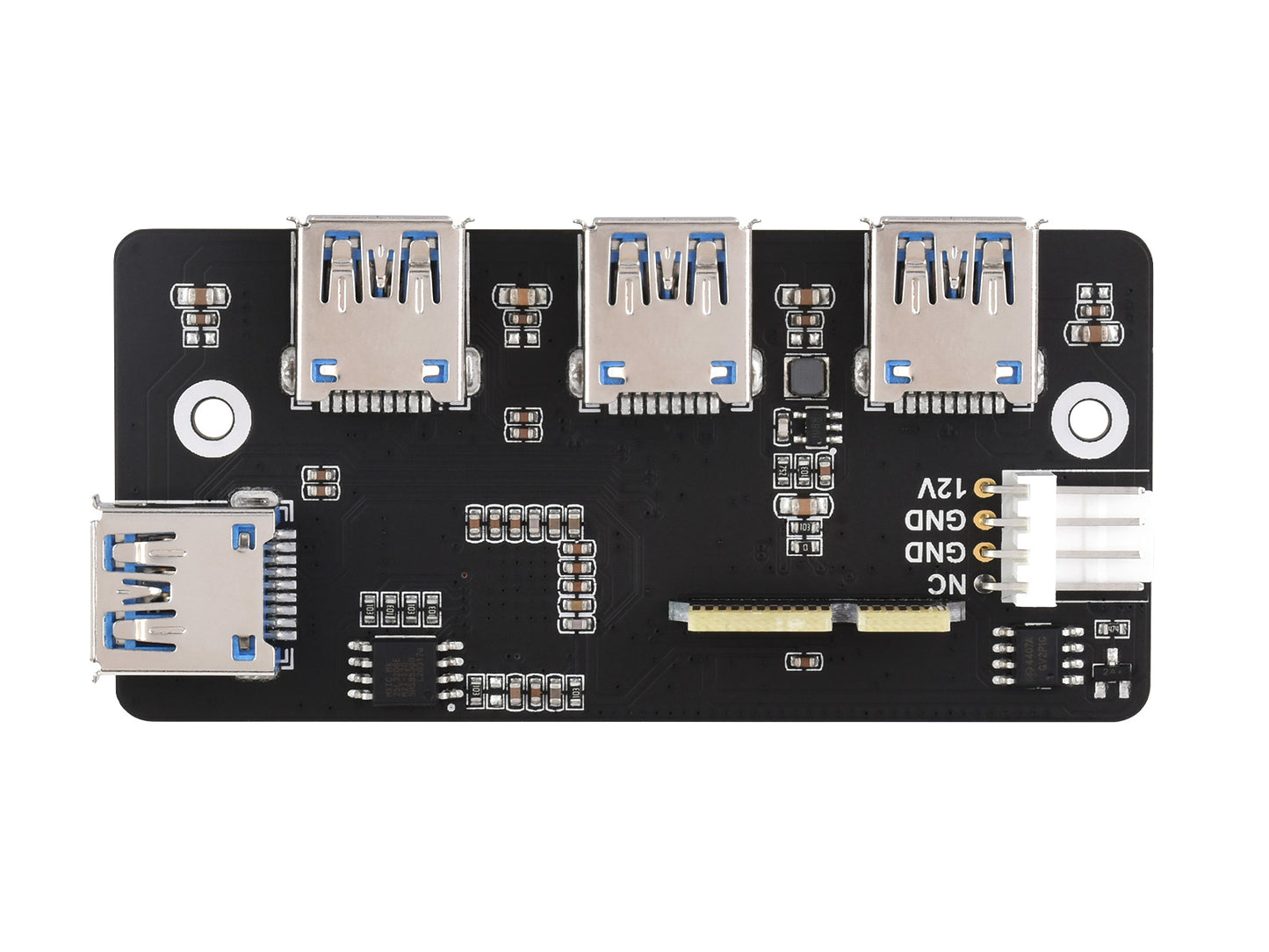 PCIe TO USB 3.2 Gen1 Adapter, for Raspberry Pi Compute Module 4 IO Board, 4x HS USB