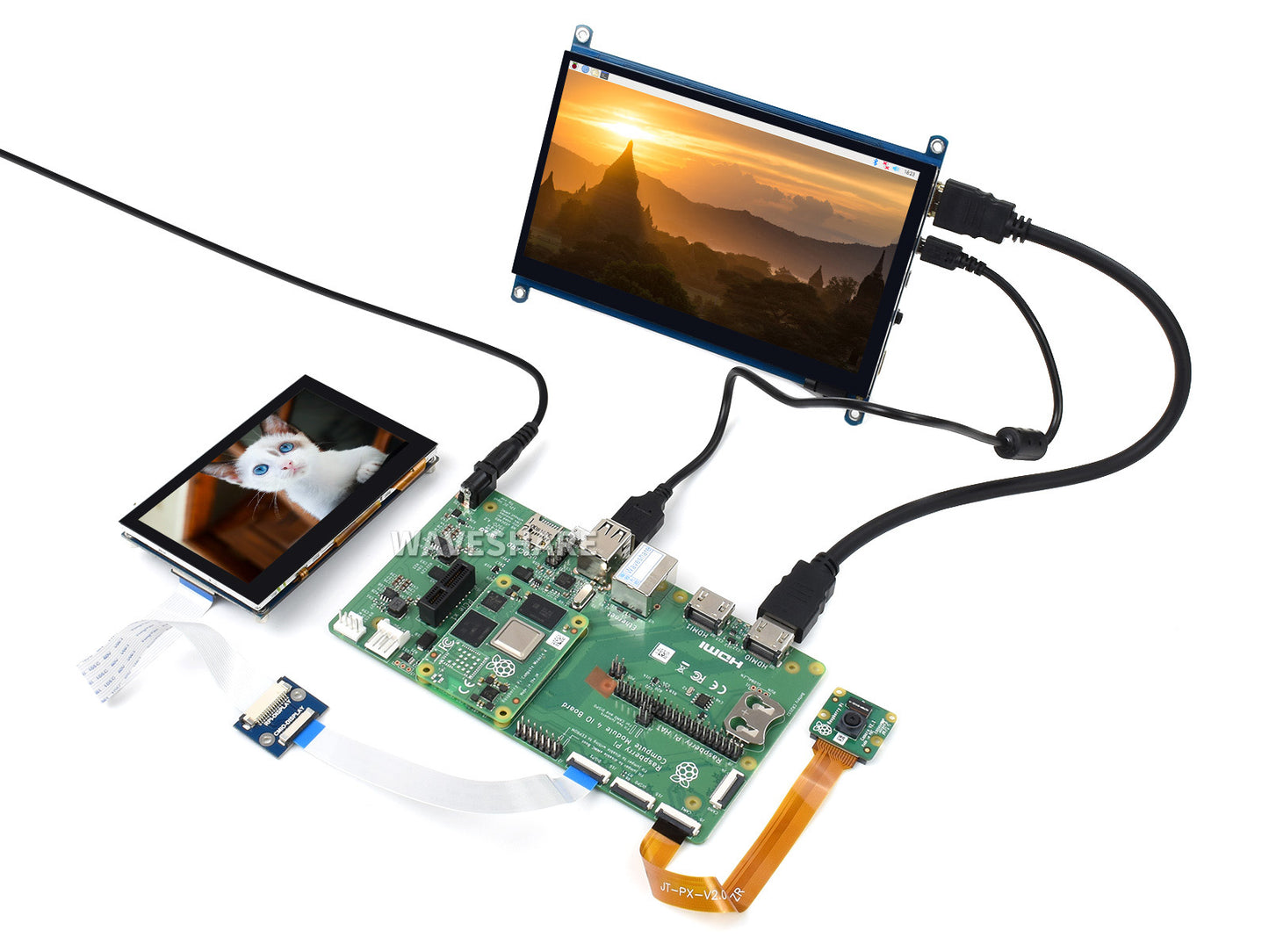 Raspberry Pi Compute Module 4 Dev Kit, with Official IO Board and Optional 7" Touchscreen