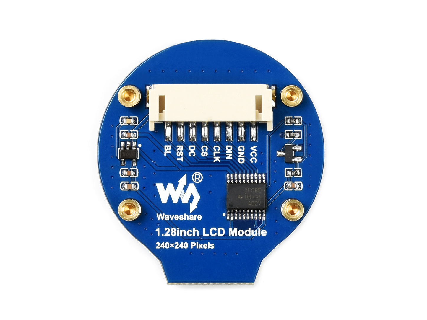 240×240, General 1.28inch Round LCD Display Module, 65K RGB