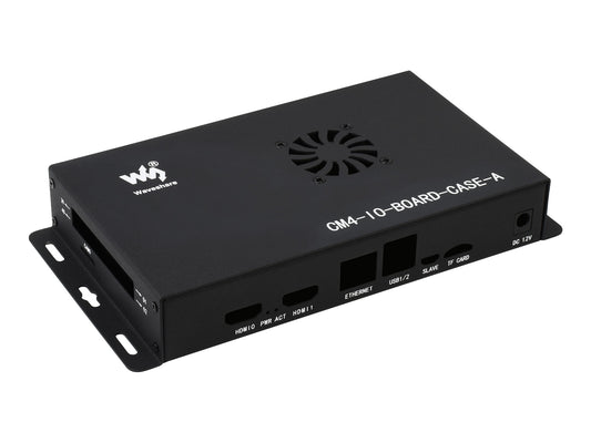 Metal Box (A) for Raspberry Pi Compute Module 4 IO Board, with Cooling Fan