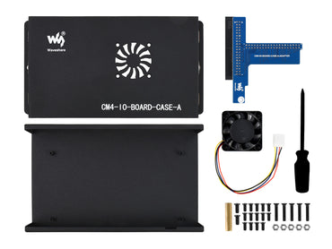 Metal Box (A) for Raspberry Pi Compute Module 4 IO Board, with Cooling Fan