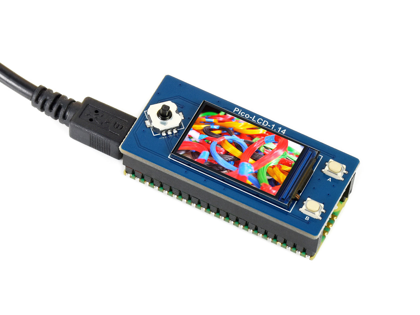 1.14inch LCD Display Module for Raspberry Pi Pico, 65K Colors, 240×135, SPI