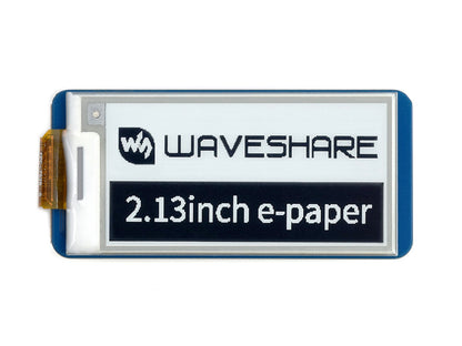 2.13inch E-Paper E-Ink Display Module for Raspberry Pi Pico, 250×122, Black / White, SPI