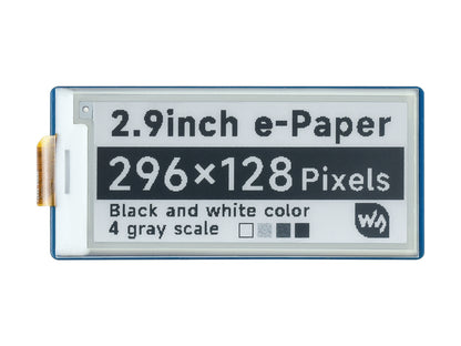 2.9inch E-Paper E-Ink Display Module for Raspberry Pi Pico, 296×128, Black / White, SPI
