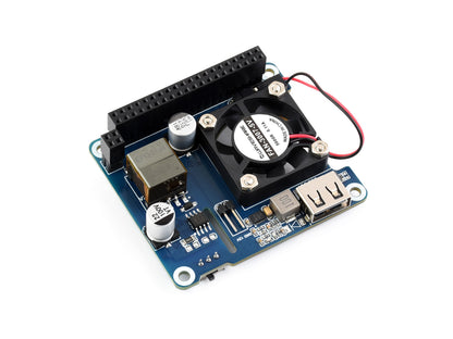 Power over Ethernet HAT (C) for Raspberry Pi 3B+/4B, 802.3af/at-compliant