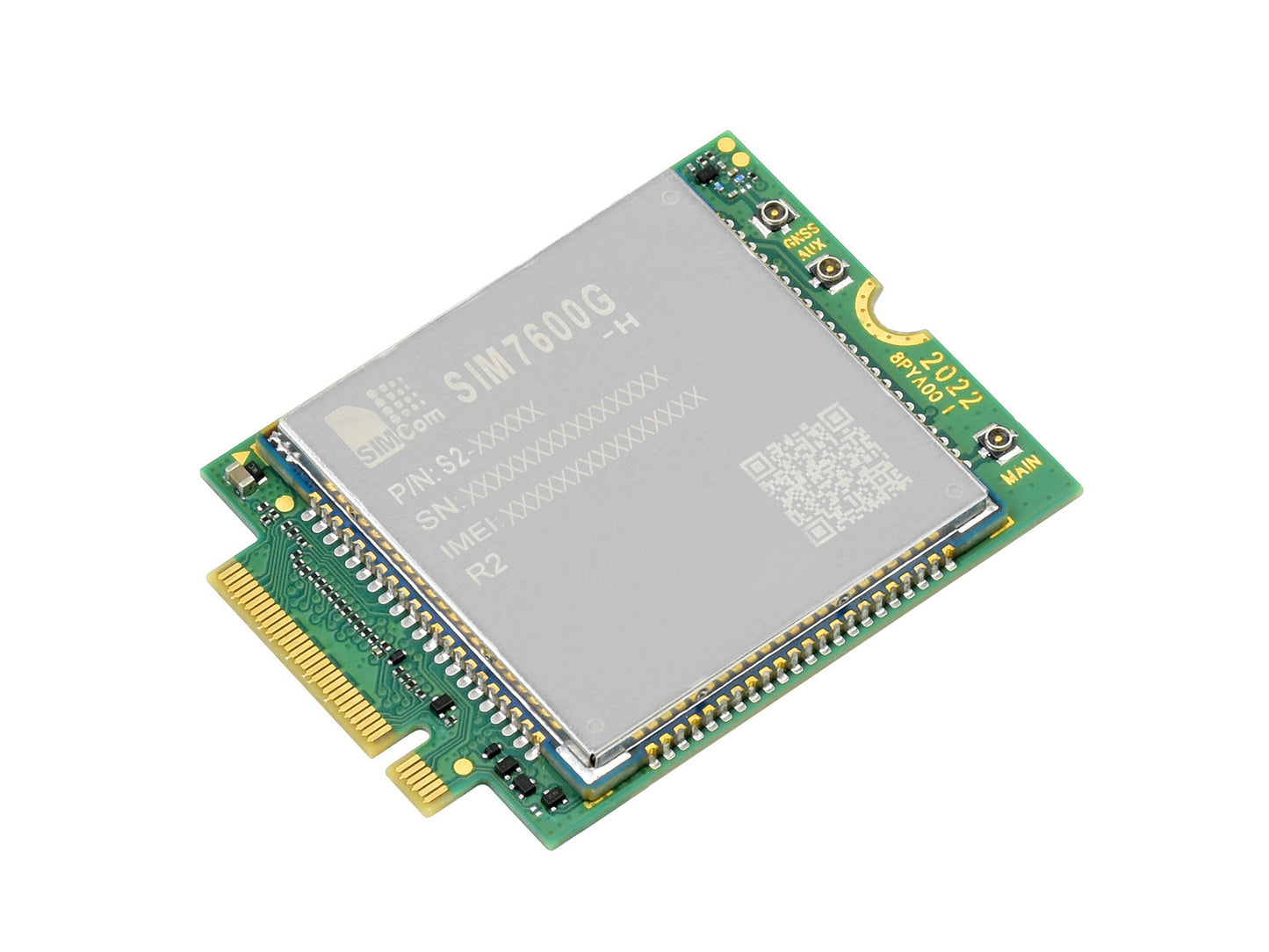 SIM7600G-H-M.2 SIMCom Original 4G LTE Cat-4 Module, Global Coverage, GNSS, M.2 Connector