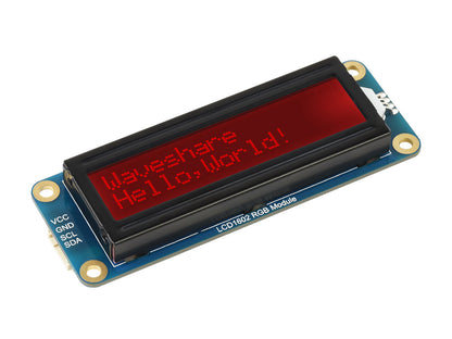 LCD1602 RGB Module, 16x2 Characters LCD, RGB Backlight, 3.3V/5V, I2C Bus