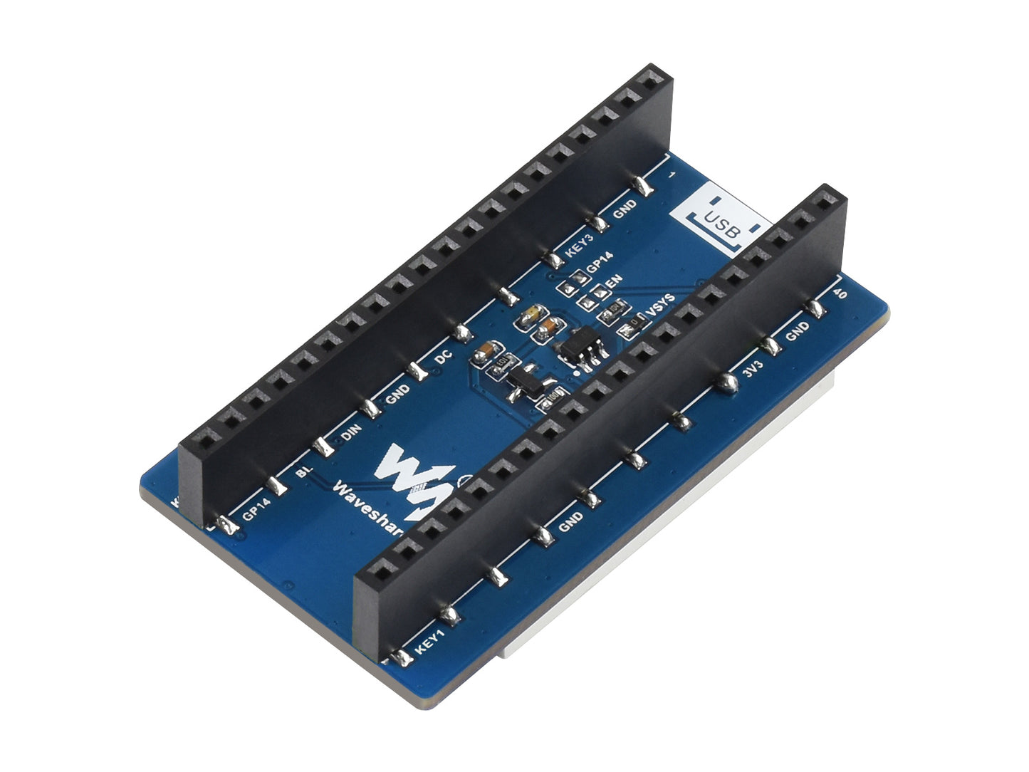 1.44inch LCD Display Module for Raspberry Pi Pico, 65K Colors, 128×128, SPI
