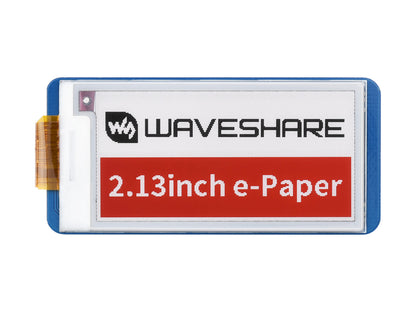 2.13inch E-Paper E-Ink Display Module (B) for Raspberry Pi Pico, 250x122, Red / Black / White, SPI