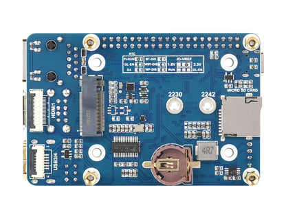 CM4-IO-BASE-BOX-B + USB HDMI Adapter, for Raspberry Pi Compute Module 4