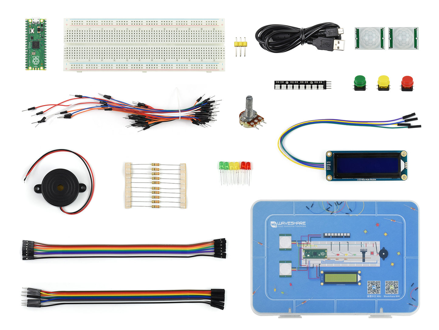 Raspberry Pi Pico Basic Kit, MicroPython Programming Learning Kit