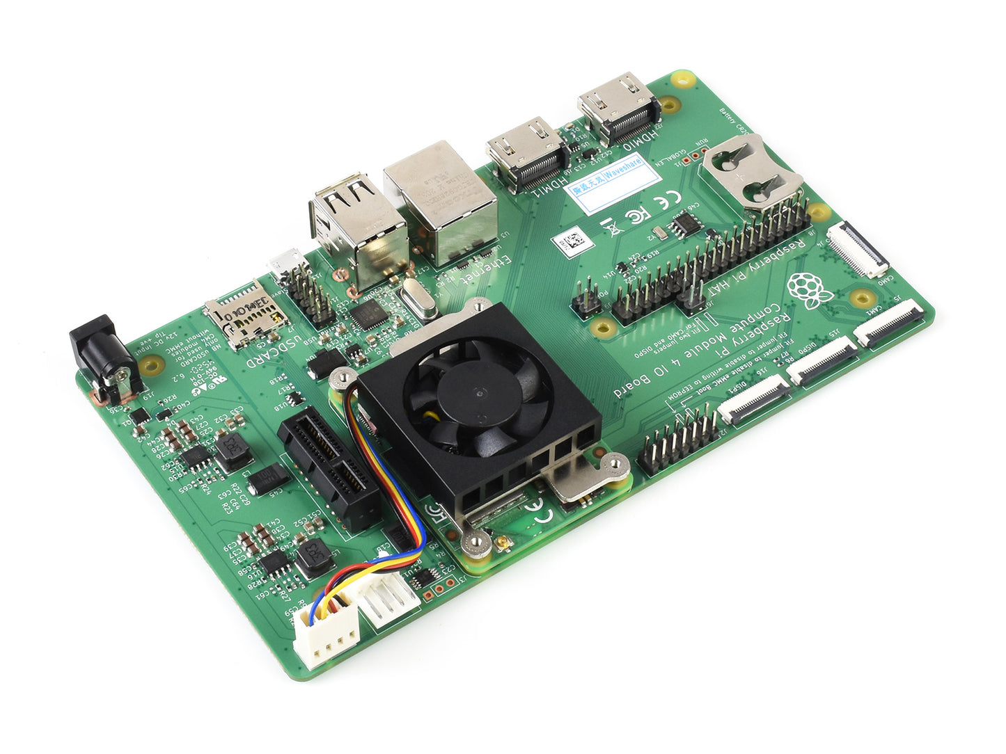 Dedicated 3007 Cooling Fan for Raspberry Pi Compute Module 4 CM4, Low Noise, 5V/12V power supply(Optional)