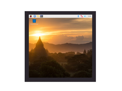 4inch Square Capacitive Touch Screen LCD (C) for Raspberry Pi, 720×720, DPI, IPS, Toughened Glass Cover, Low Power