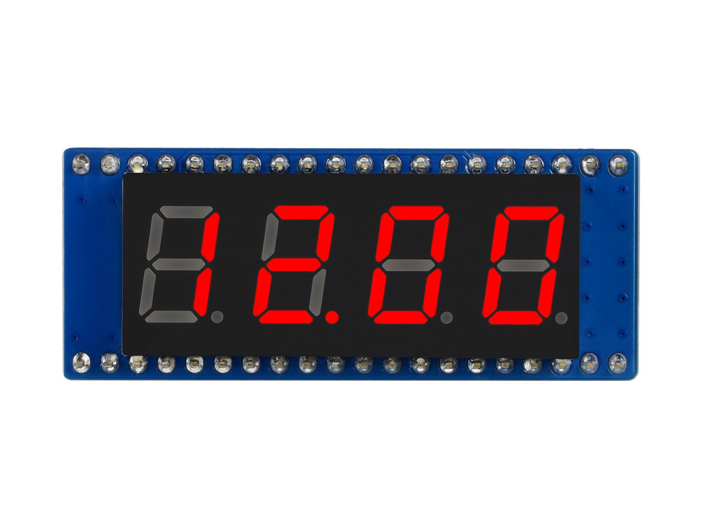 4-digit 8-segment Display Module for Raspberry Pi Pico, SPI-compatible