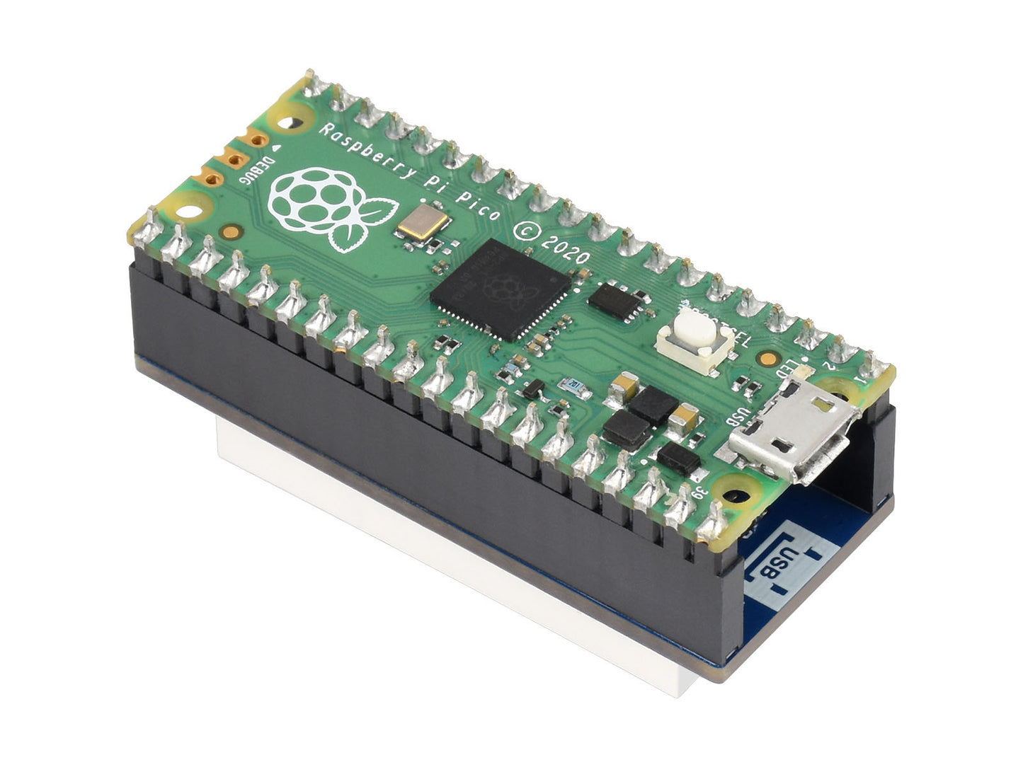 4-digit 8-segment Display Module for Raspberry Pi Pico, SPI-compatible