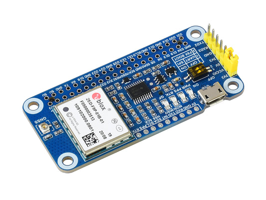 ZED-F9P GPS-RTK HAT for Raspberry Pi, Centimeter Level Accuracy, Multi-Band RTK Differential GPS Module