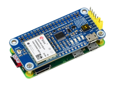 ZED-F9P GPS-RTK HAT for Raspberry Pi, Centimeter Level Accuracy, Multi-Band RTK Differential GPS Module