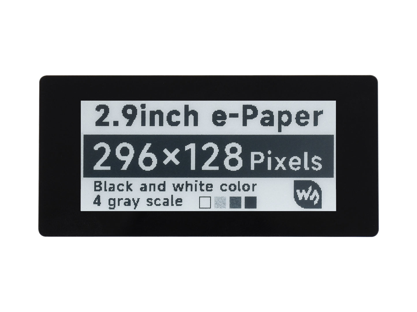 2.9inch Touch E-Paper E-Ink Display HAT for Raspberry Pi, 5-Points Capacitive Touch, 296×128, Black / White, SPI