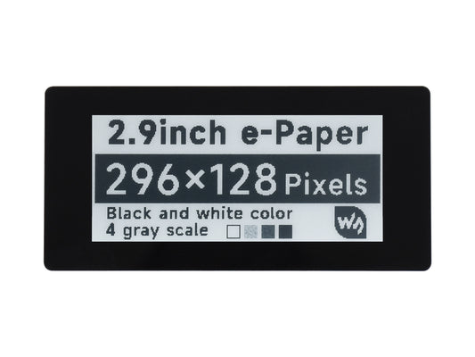 2.9inch Touch E-Paper E-Ink Display HAT for Raspberry Pi, 5-Points Capacitive Touch, 296×128, Black / White, SPI
