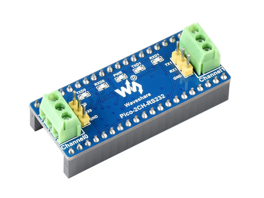 2-Channel RS232 Module for Raspberry Pi Pico, SP3232EEN Transceiver, UART To RS232