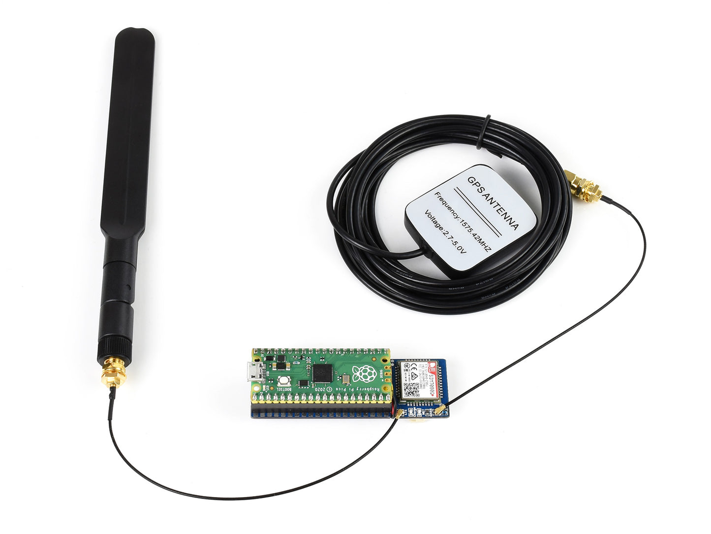 SIM7080G NB-IoT / Cat-M(eMTC) / GNSS Module for Raspberry Pi Pico, Global Band Support