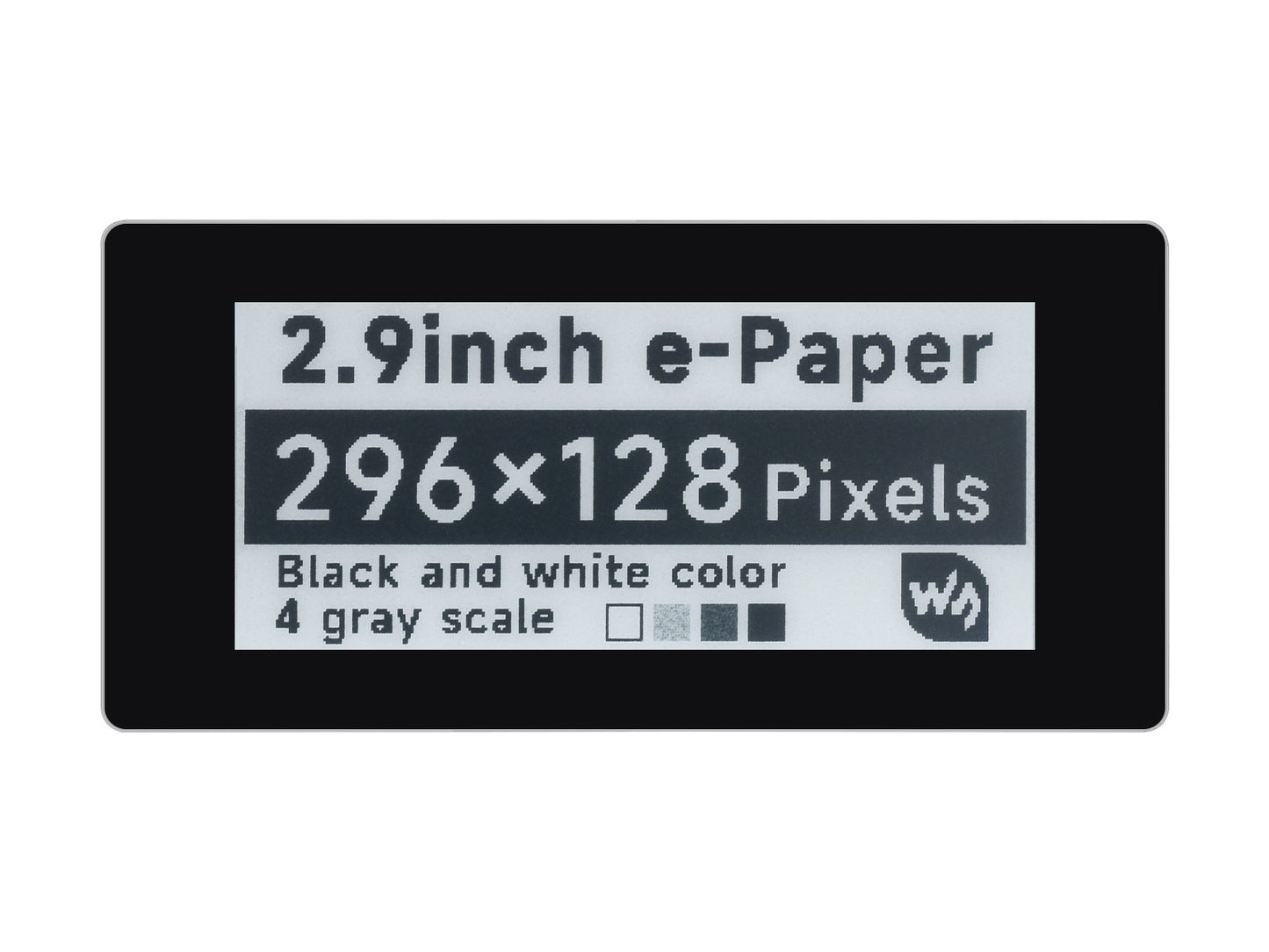 2.9inch Touch e-Paper Module for Raspberry Pi Pico, 296×128, Black / White, SPI