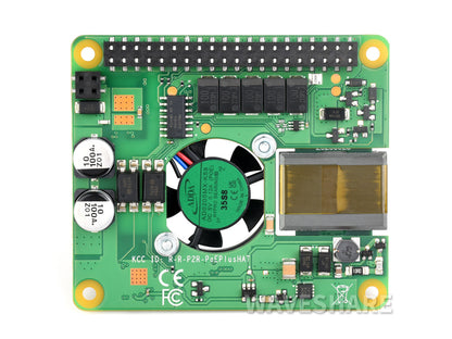 Raspberry Pi PoE+ HAT for Raspberry Pi 3B+/4B, 802.3af/at-compliant