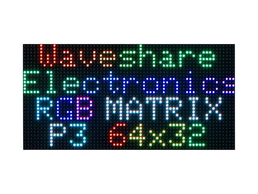 RGB Full-color LED Matrix Panel, 3mm Pitch, 64 × 32 Pixels, Adjustable Brightness, Options For Standard Version / GOB Version
