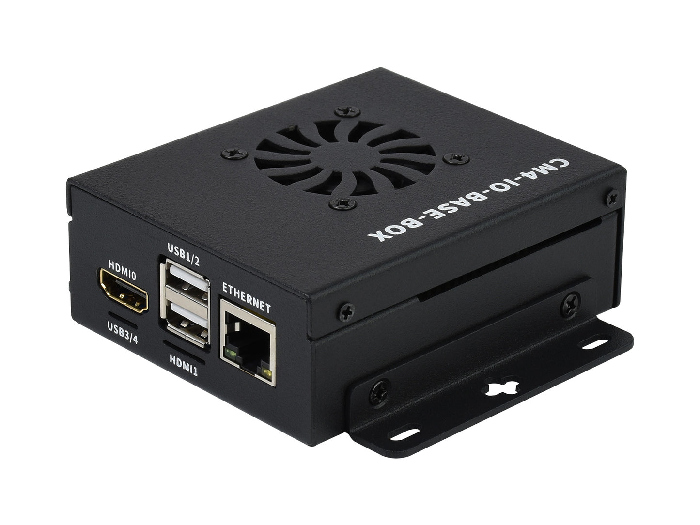 Mini-Computer Based on Raspberry Pi Compute Module 4 (NOT Included), Mini IO Board Lite Ver, Metal Case, with Cooling Fan