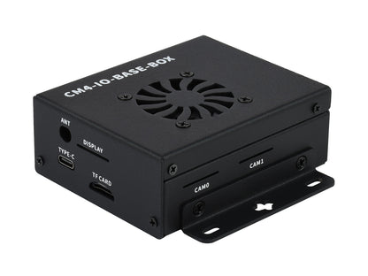 Mini-Computer Based on Raspberry Pi Compute Module 4 (NOT Included), Mini IO Board Lite Ver, Metal Case, with Cooling Fan