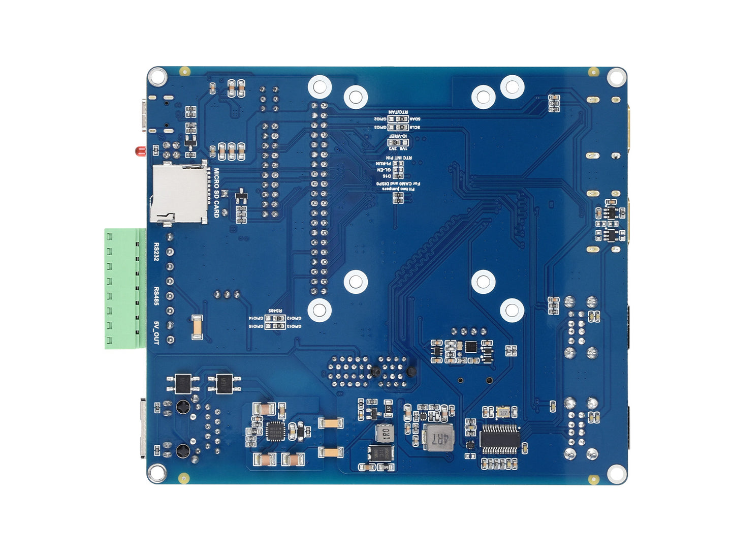 Raspberry Pi Compute Module 4 IO Board With PoE Feature (Type B), for all Variants of CM4