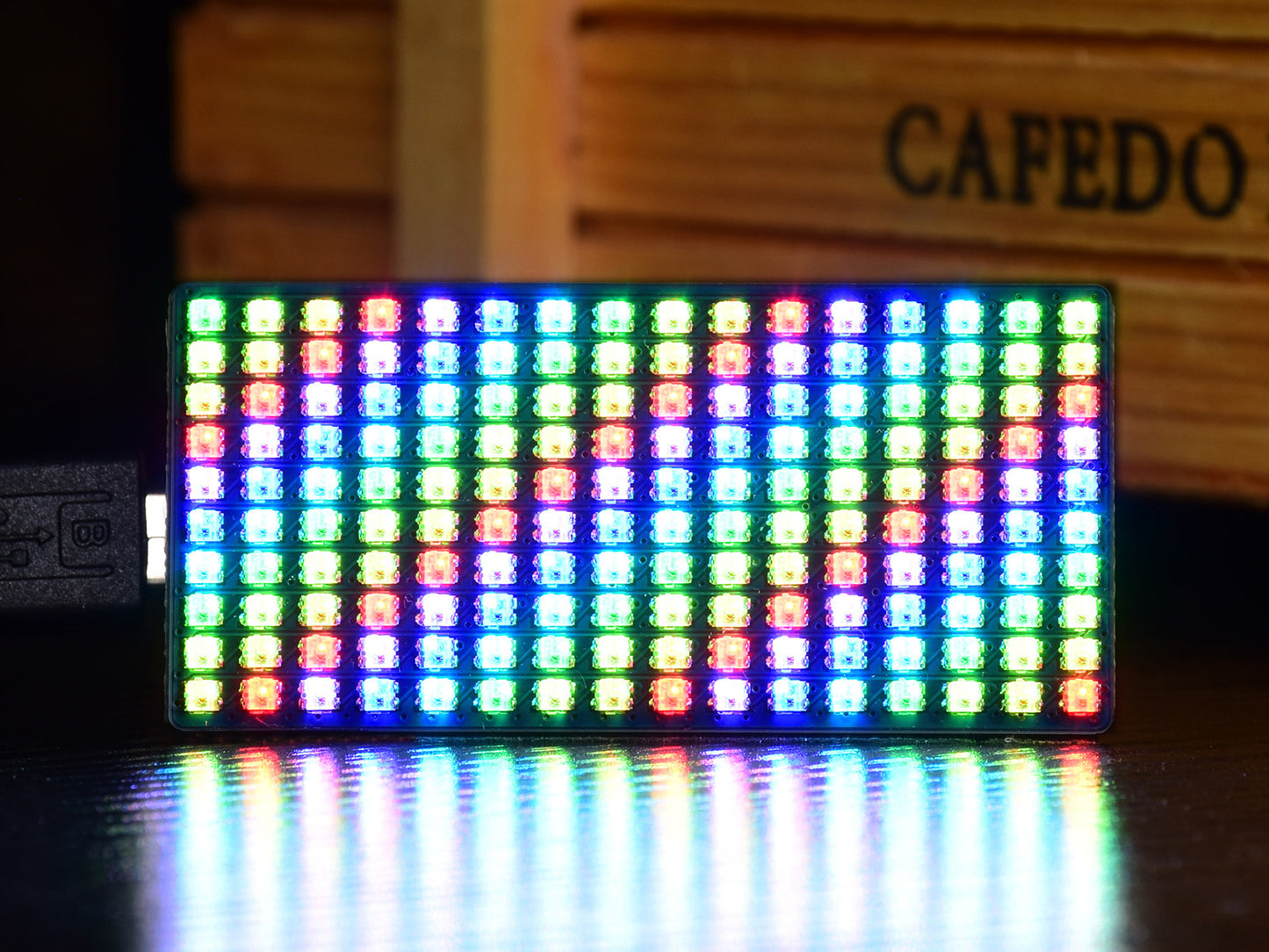 RGB Full-color LED Matrix Panel for Raspberry Pi Pico, 16×10 Grid