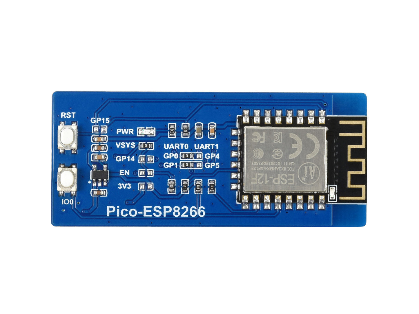 ESP8266 WiFi Module for Raspberry Pi Pico, Supports TCP/UDP Protocol