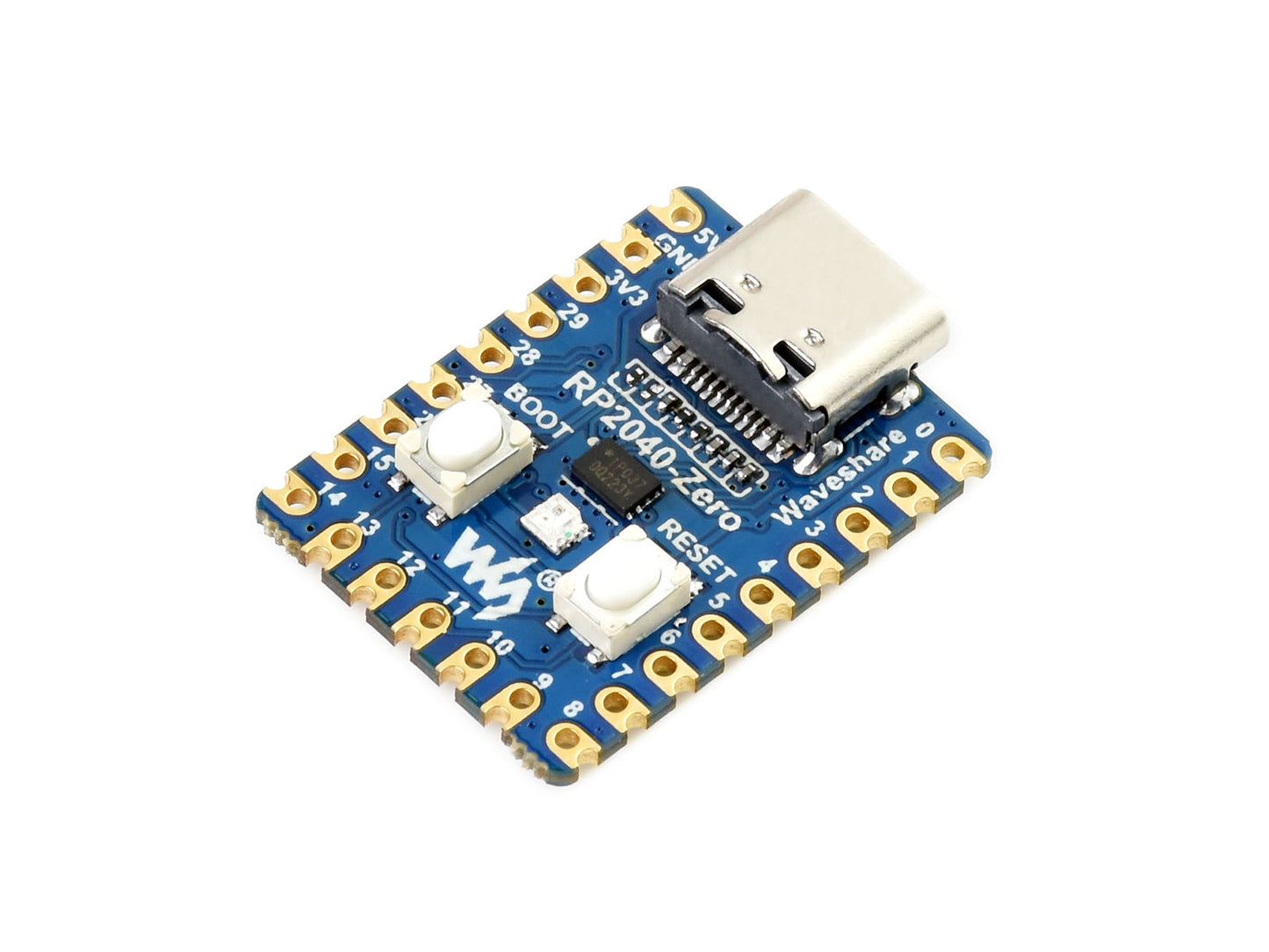 RP2040-Zero, a Pico-like MCU Board Based on Raspberry Pi MCU RP2040, Mini ver.