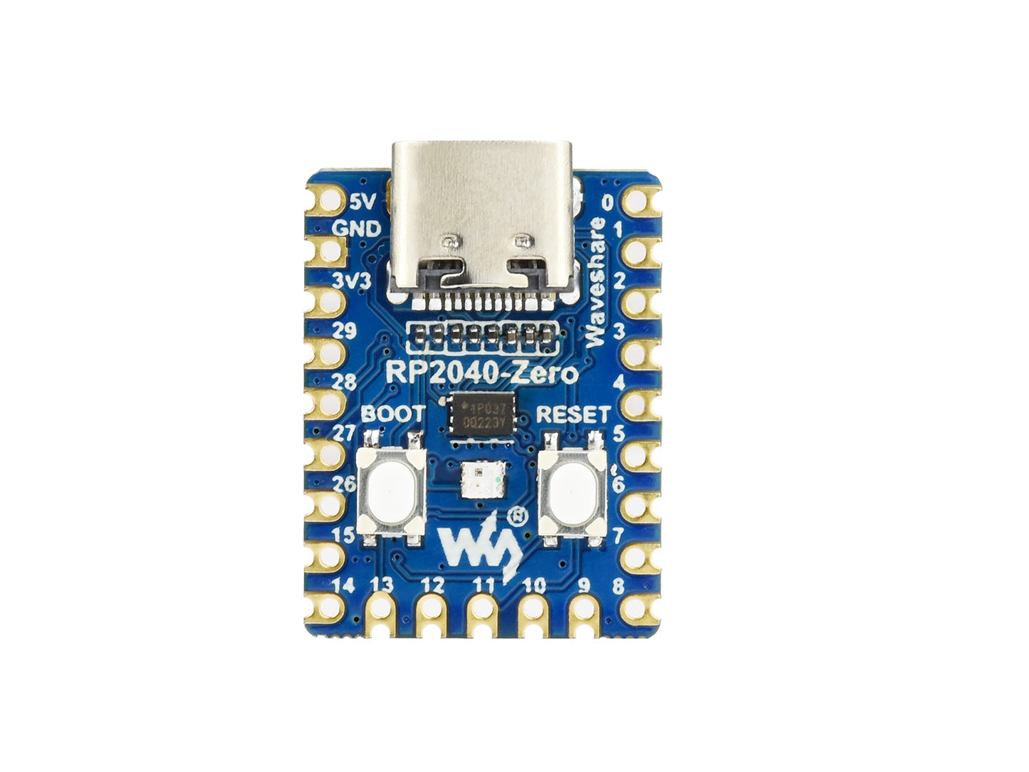 RP2040-Zero, a Pico-like MCU Board Based on Raspberry Pi MCU RP2040, Mini ver.