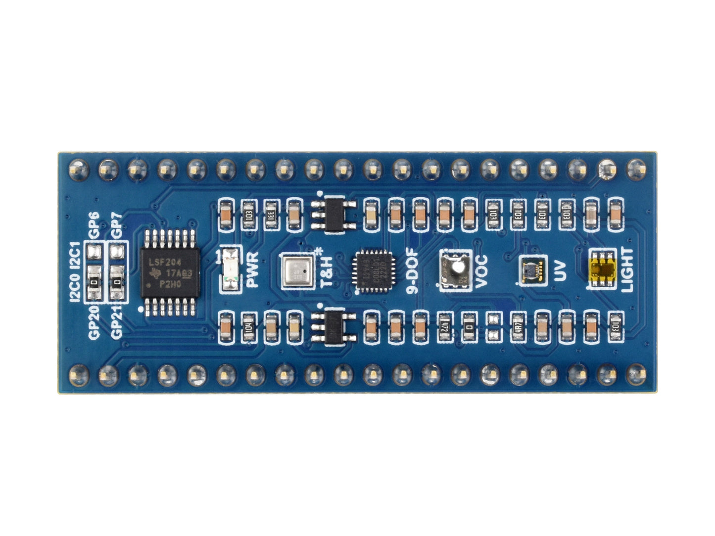 Environment Sensors Module for Raspberry Pi Pico, I2C Bus