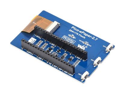 2.7inch E-Paper E-Ink Display Module for Raspberry Pi Pico, 264×176, Black / White, 4 Grayscale, SPI