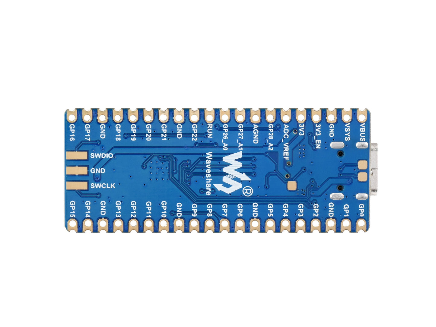 RP2040-Plus, a Pico-like MCU Board Based on Raspberry Pi MCU RP2040, Plus ver.