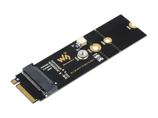 M.2 M KEY To A KEY Adapter, for PCIe Devices, Supports USB Conversion