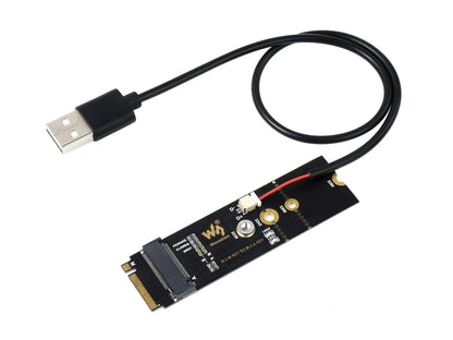 M.2 M KEY To A KEY Adapter, for PCIe Devices, Supports USB Conversion
