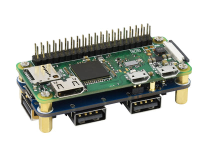 USB HUB HAT (B) for Raspberry Pi Series, 4x USB 2.0 Ports