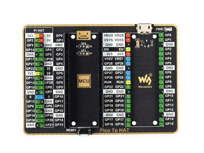 GPIO Expander For Raspberry Pi Pico, 1x Raspberry Pi Standard 40PIN, 1x Pico 2×20PIN