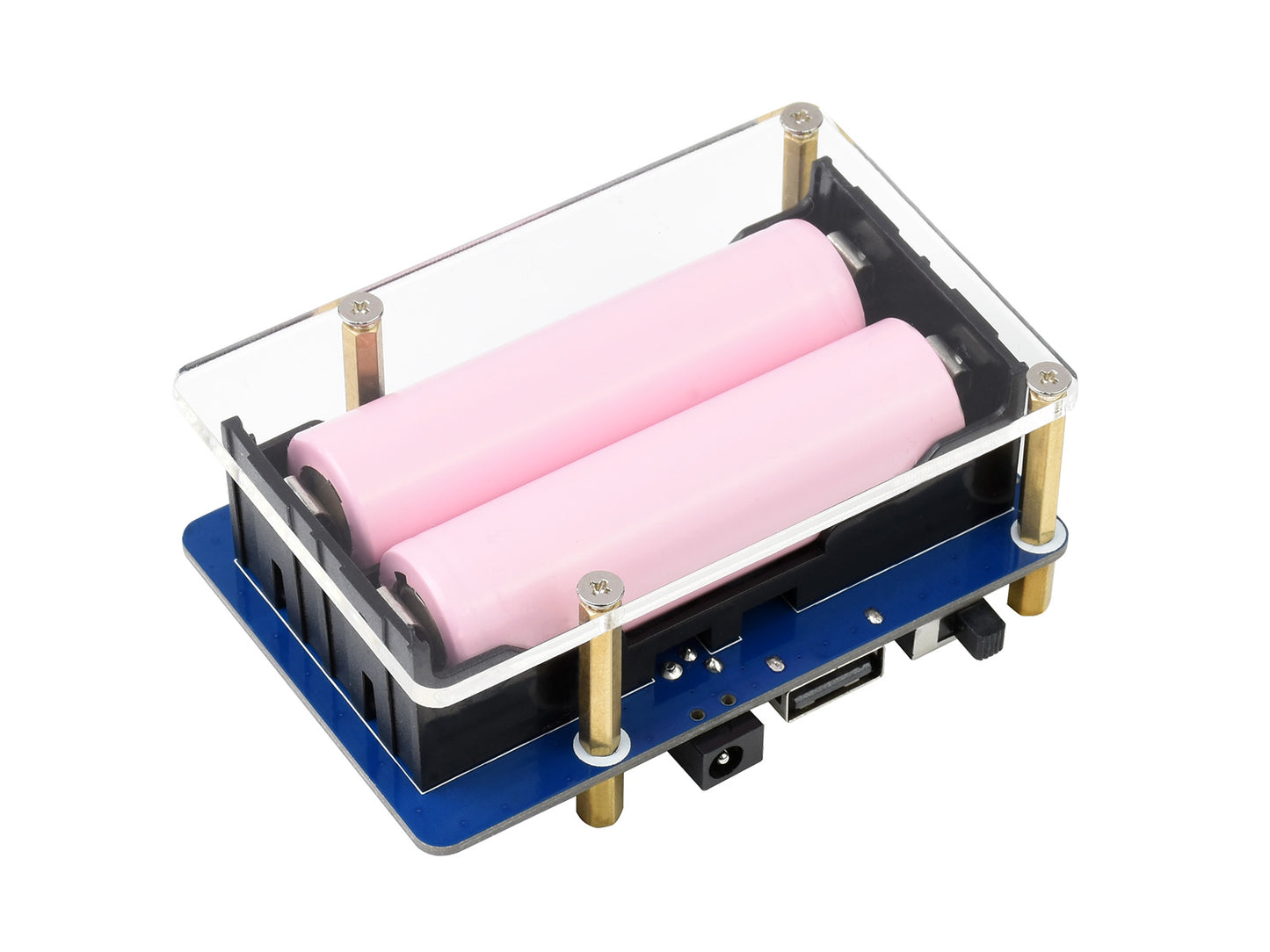 Uninterruptible Power Supply UPS HAT (B) for Raspberry Pi, 5V Output, up to 5A Current, Pogo Pins Connector
