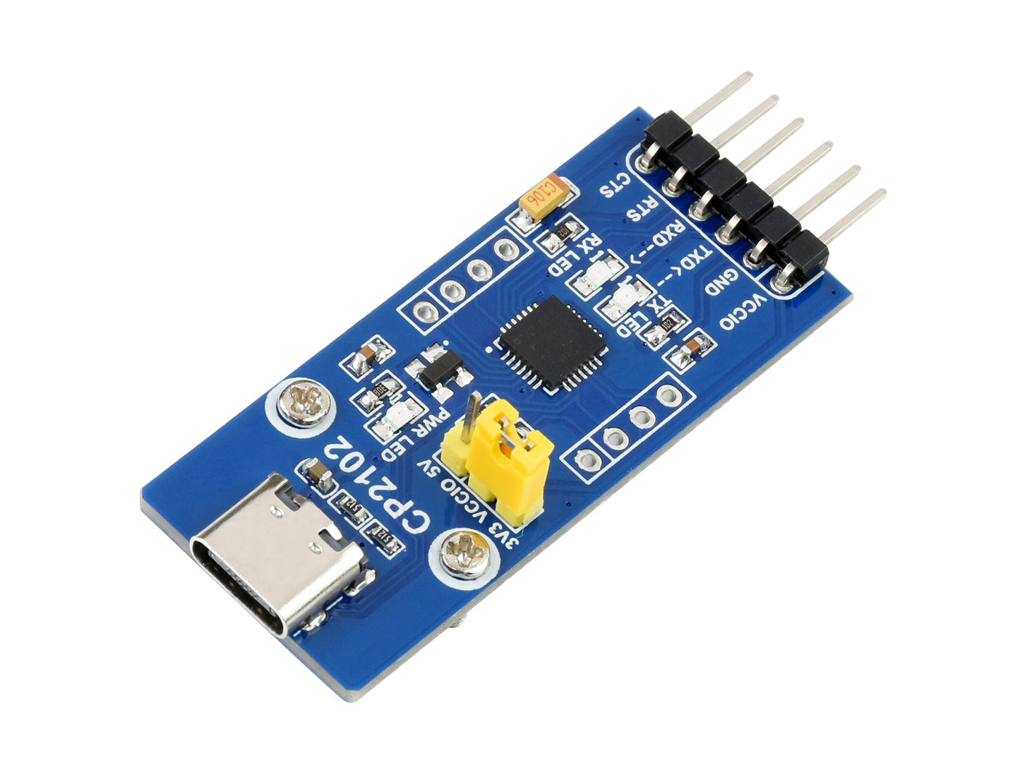 CP2102 USB UART Board (Type C), USB To TTL (UART) Communication Module, USB-C Connector